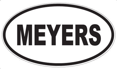MEYERS - Oval Magnet