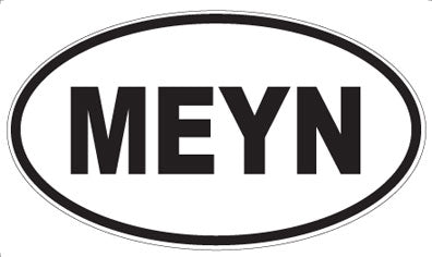 MEYN - Oval Sticker