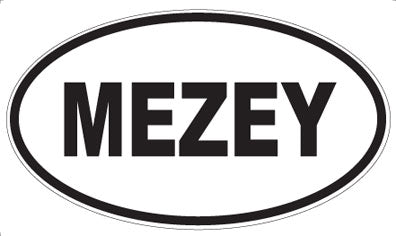 MEZEY - Oval Magnet
