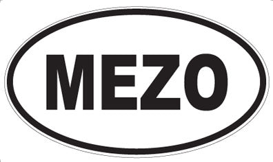 MEZO - Oval Sticker