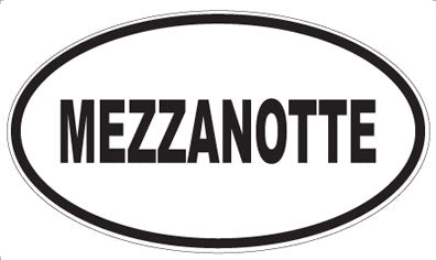 MEZZANOTTE - Oval Magnet