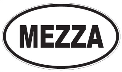MEZZA - Oval Magnet