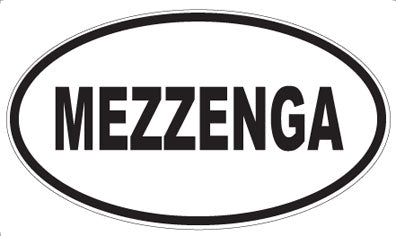 MEZZENGA - Oval Sticker