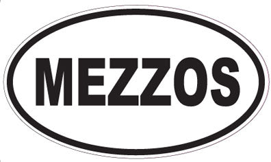 MEZZOS - Oval Sticker