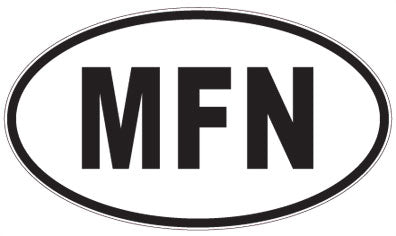 MFN - 3 Letter Initials Oval Sticker