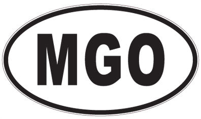 MGO - 3 Letter Initials Oval Sticker