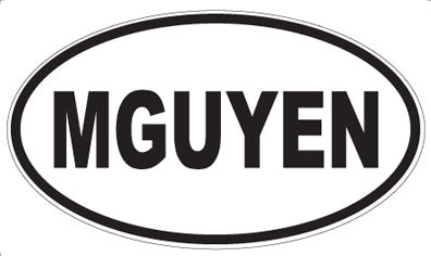 MGUYEN - Oval Magnet
