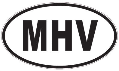 MHV - 3 Letter Initials Oval Sticker