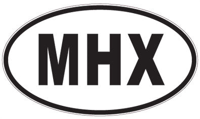 MHX - 3 Letter Initials Oval Sticker