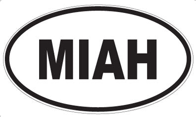 MIAH - Oval Magnet