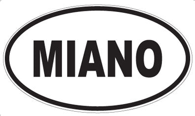 MIANO - Oval Sticker