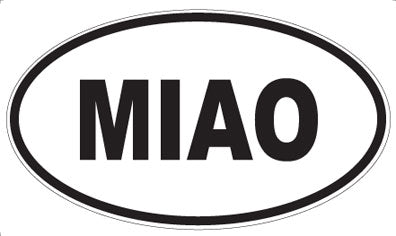 MIAO - Oval Magnet