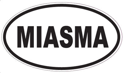 MIASMA - Oval Sticker