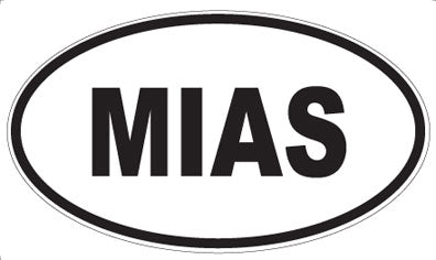 MIAS - Oval Magnet