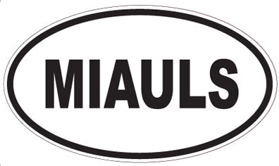 MIAULS - Oval Sticker