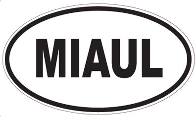 MIAUL - Oval Magnet