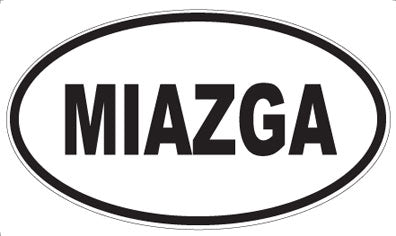 MIAZGA - Oval Sticker