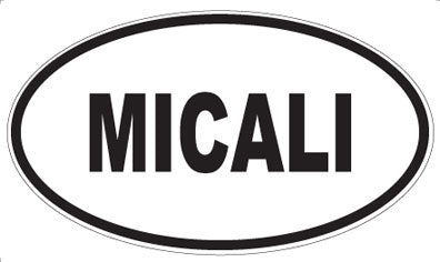 MICALI - Oval Sticker