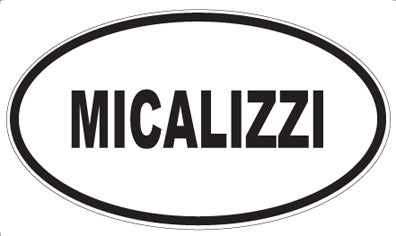 MICALIZZI - Oval Sticker