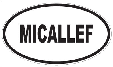 MICALLEF - Oval Magnet