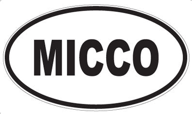 MICCO - Oval Sticker