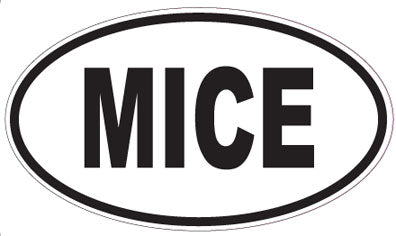 MICE - Oval Sticker