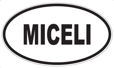 MICELI - Oval Sticker