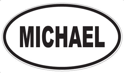MICHAEL - Oval Sticker