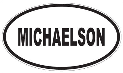 MICHAELSON - Oval Sticker