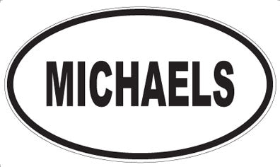 MICHAELS - Oval Magnet