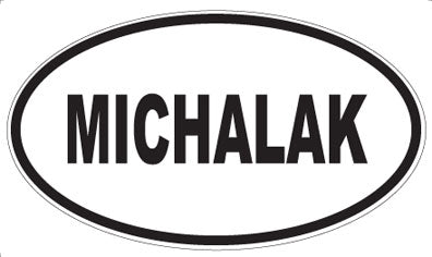 MICHALAK - Oval Magnet