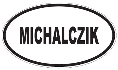MICHALCZIK - Oval Sticker
