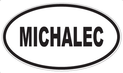 MICHALEC - Oval Magnet