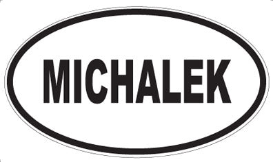 MICHALEK - Oval Sticker