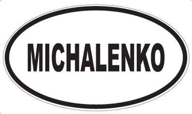 MICHALENKO - Oval Magnet