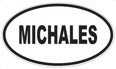 MICHALES - Oval Magnet