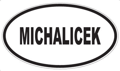 MICHALICEK - Oval Sticker
