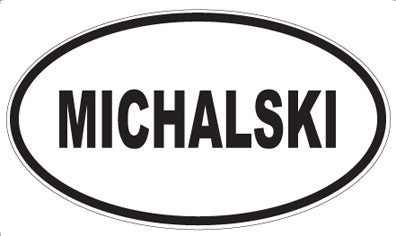 MICHALSKI - Oval Magnet