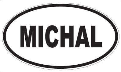 MICHAL - Oval Magnet