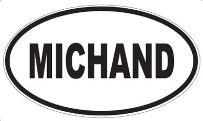 MICHAND - Oval Sticker