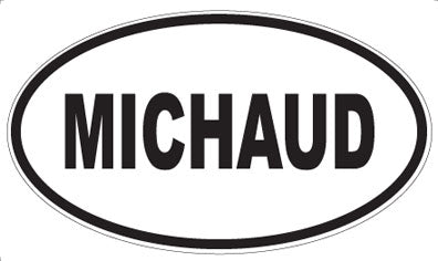 MICHAUD - Oval Sticker