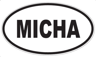 MICHA - Oval Magnet