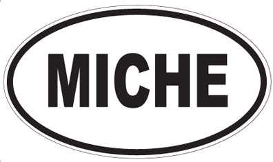 MICHE - Oval Sticker
