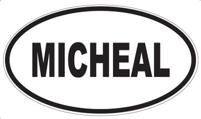 MICHEAL - Oval Sticker