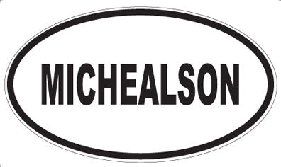 MICHEALSON - Oval Sticker