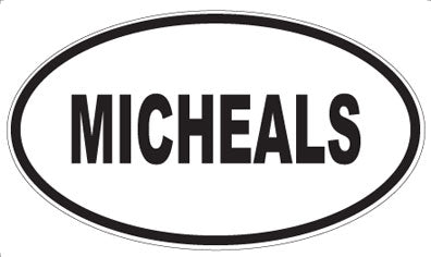 MICHEALS - Oval Magnet