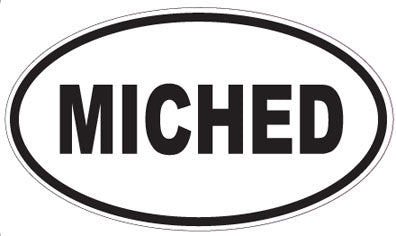 MICHED - Oval Sticker