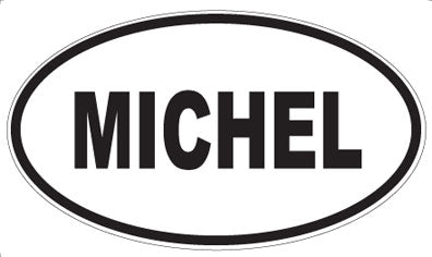 MICHEL - Oval Sticker