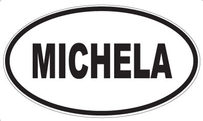 MICHELA - Oval Sticker