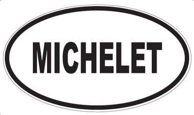 MICHELET - Oval Sticker